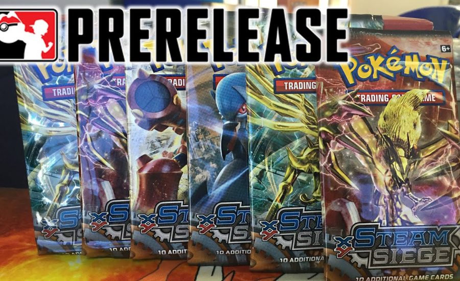 POKEMON XY11 STEAM SIEGE PRE-RELEASE! Early Pack Opening!