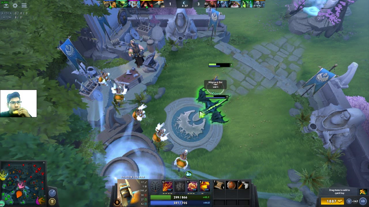 Playing Dota 2 the 4th Tutorial Shadow Shaman