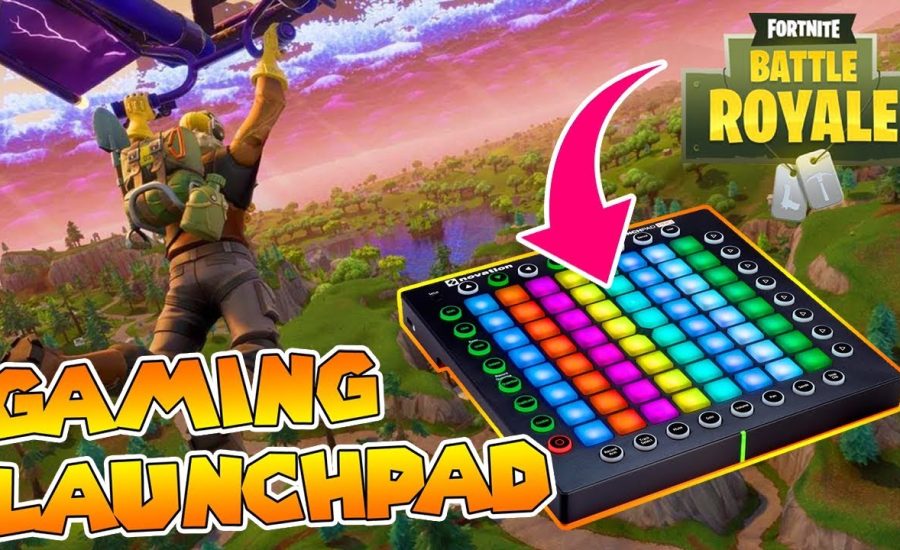 Playing FORTNITE with a Launchpad // Using Launchpad as a Games Controller