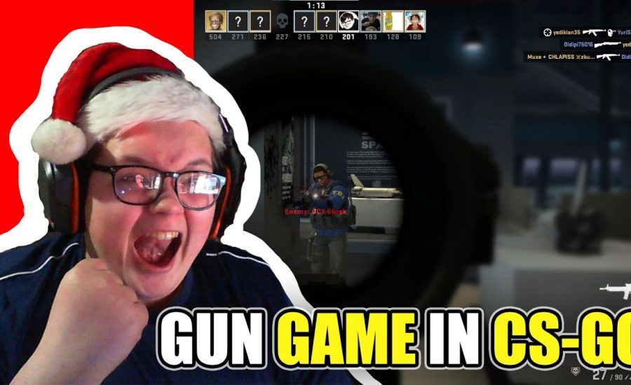 Playing GUN GAME in CS-GO!