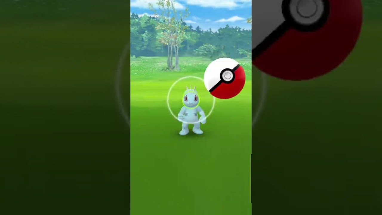 Pokemon Go Catching A Machop!