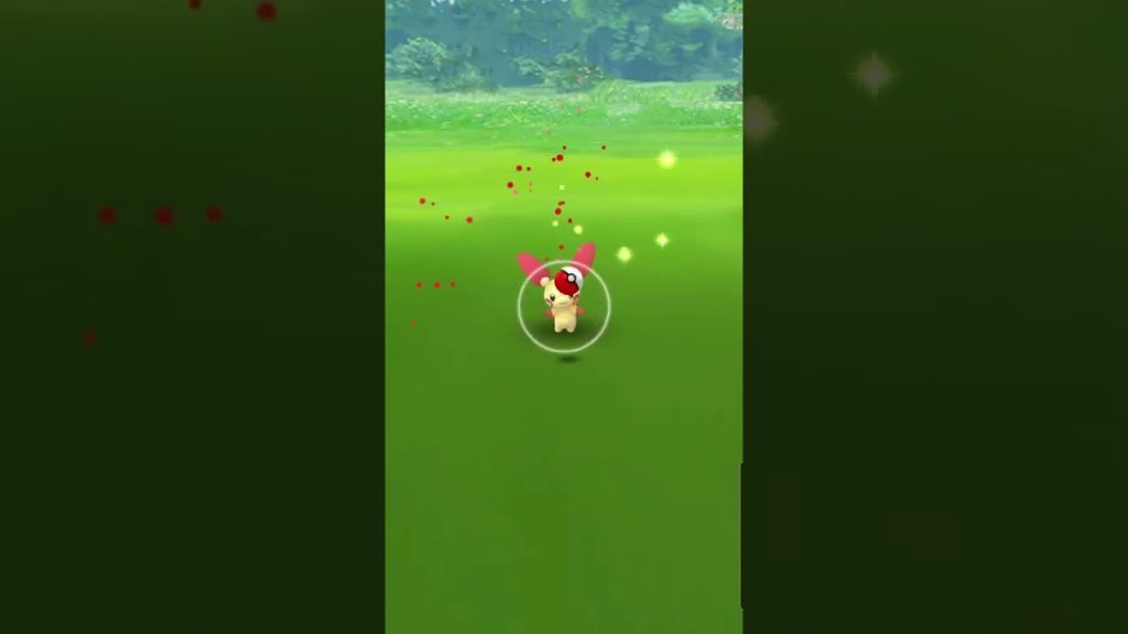 Pokemon Go Catching A Plusle!