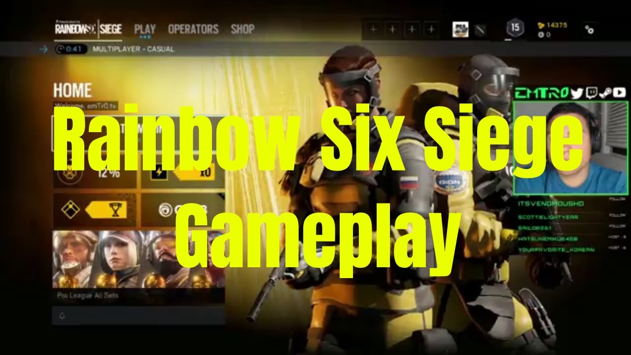 Rainbow Six Siege gameplay VOD from Twitch (04-15-18)