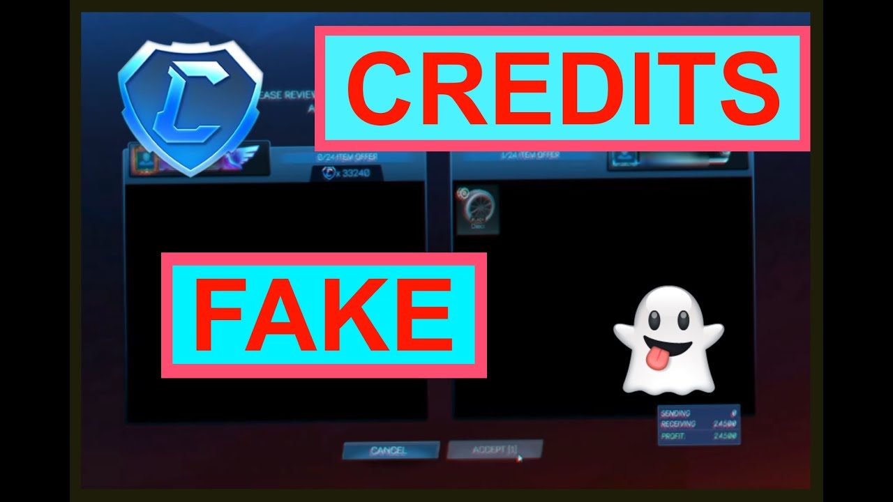 Rocket League Ghost Credits (Read description)