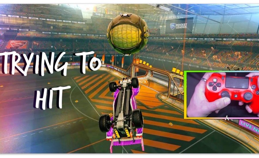 Rocket League: TRYING TO HIT A DOUBLE FLIP RESET (Controller Cam)