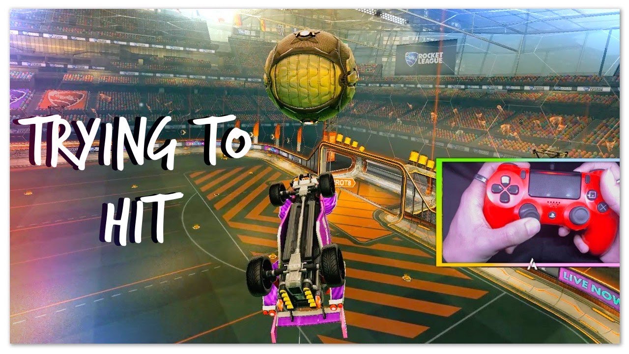 Rocket League: TRYING TO HIT A DOUBLE FLIP RESET (Controller Cam)