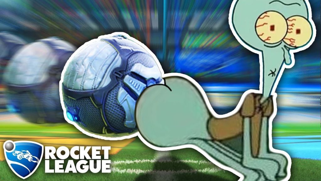 Rocket League, but SQUIDWARD is the GOAL