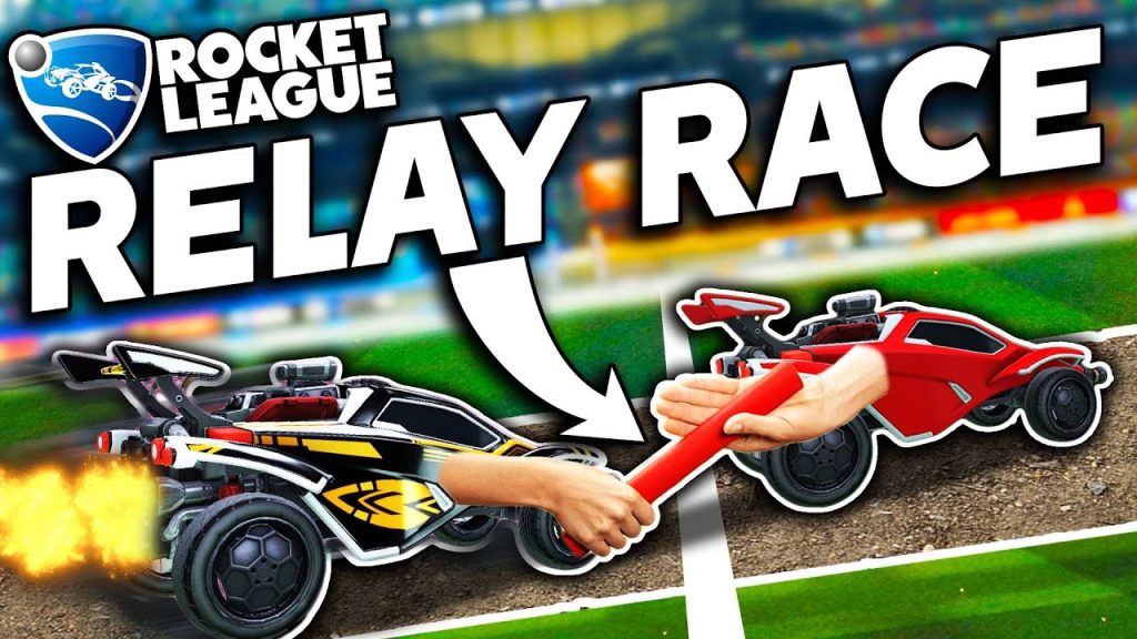 Rocket League, but it's a RELAY RACE