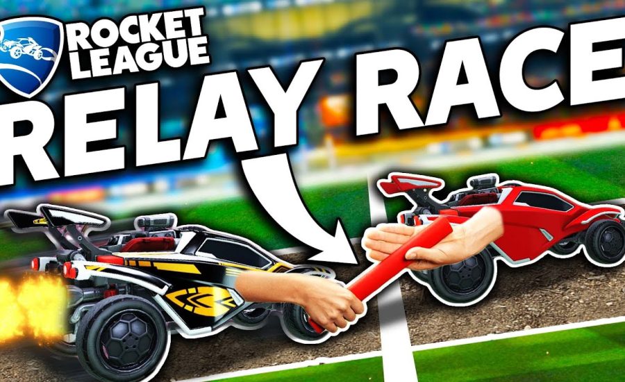 Rocket League, but it's a RELAY RACE