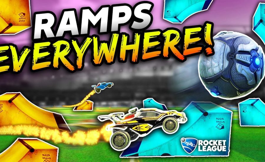 Rocket League, but there are RAMPS literally EVERYWHERE