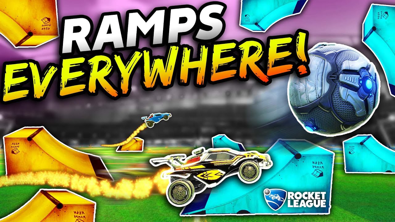 Rocket League, but there are RAMPS literally EVERYWHERE