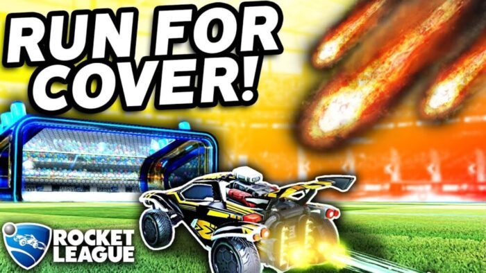 Rocket League with FALLING METEORS is EXTREMELY INTENSE!