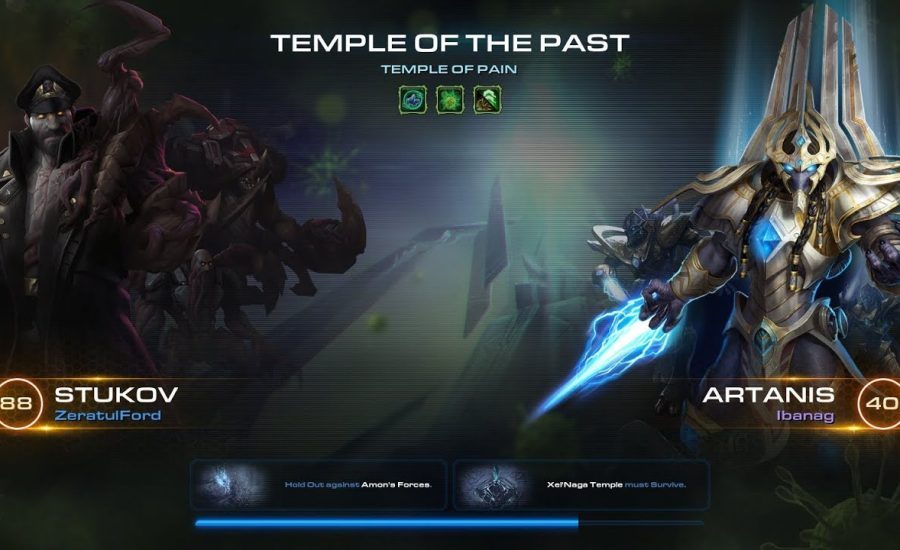 StarCraft 2 Co-op Temple of Pain Mutation with Stukov