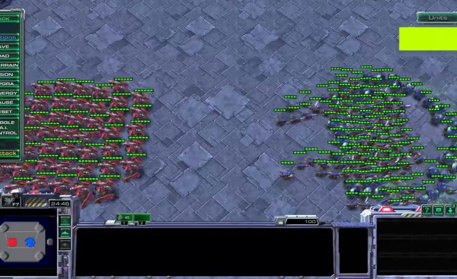 StarCraft 2 Micro Test - 45 Blueflame Hellbats vs 100 Speed Lings/40 Speed Banes