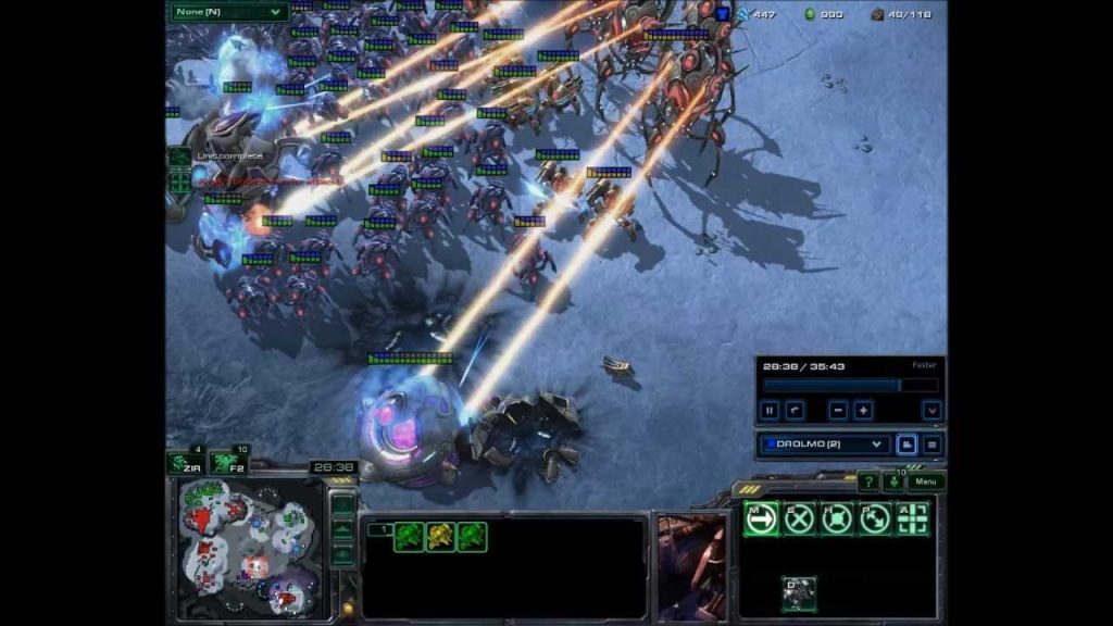 Starcraft 2 - Recent random pub VS AI - Not my perspective ...