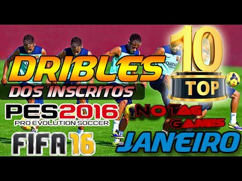 TOP 10 DRIBLES & SKILLS - PES 2016 E FIFA 16 / JANEIRO 2016