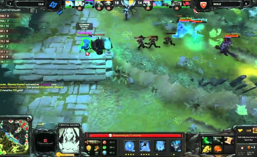 The International Dota 2. CLG vs mou, game 1