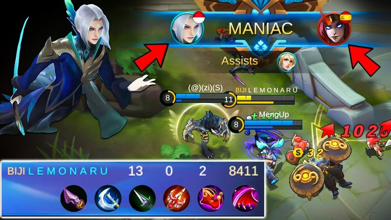 Top Global Ling Maniac Gameplay by LEMONARU  Mobile Legends Ling Best Build Spells Skill Tutorial