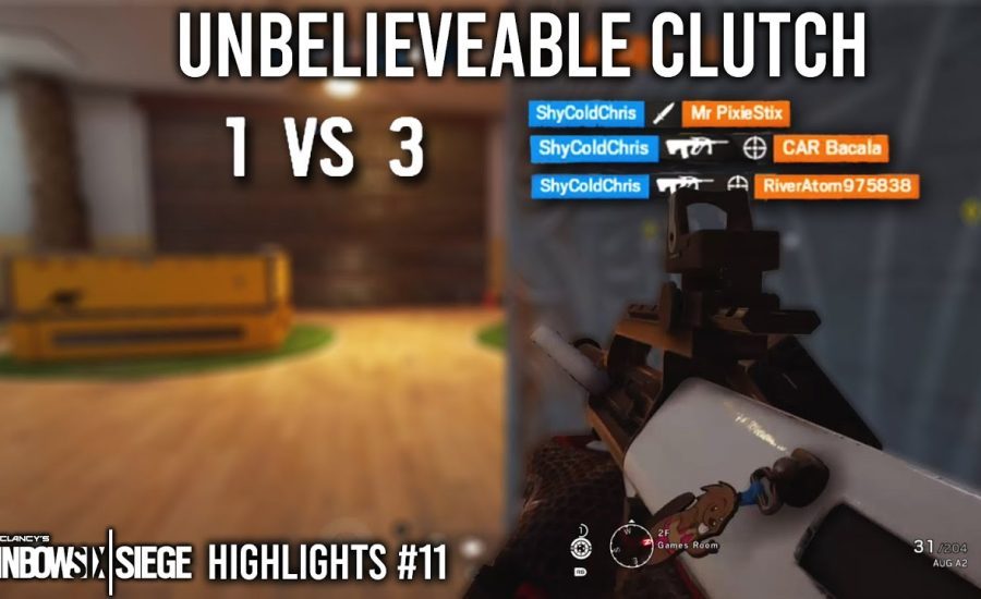 Unbelieveable 1v3 Clutch! - Rainbow Six Siege Highlights #11