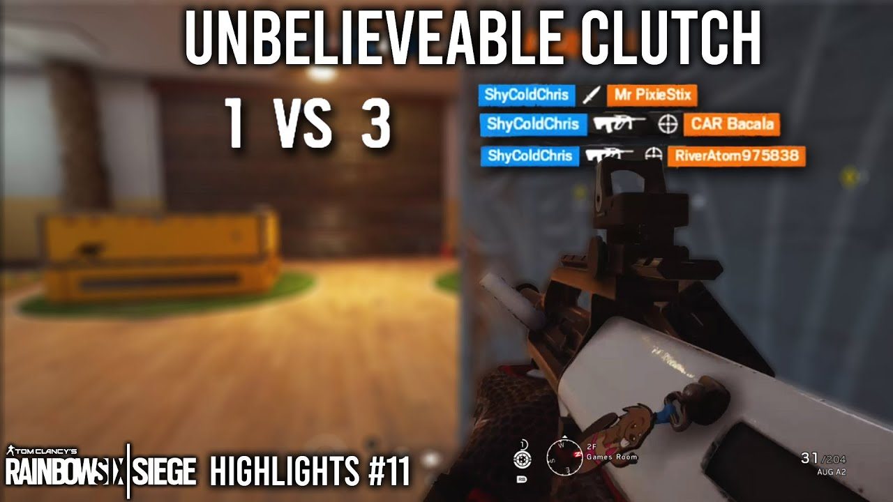 Unbelieveable 1v3 Clutch! - Rainbow Six Siege Highlights #11