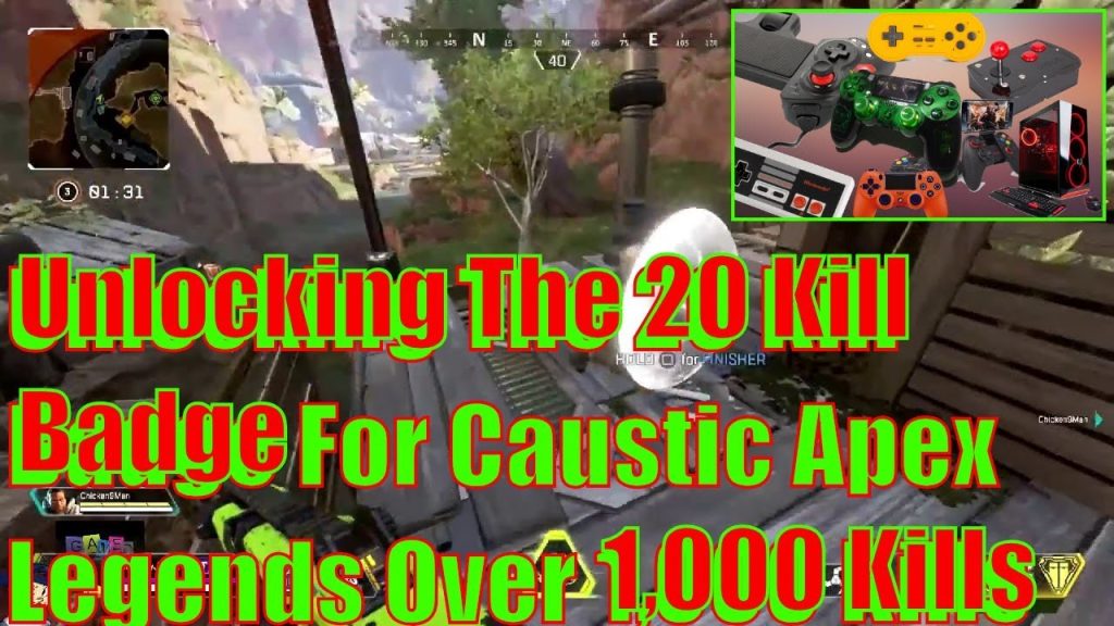 Unlocking The 20 Kill Badge For Caustic Apex Legends   Over 1,000 Kills With Caustic   But Why?