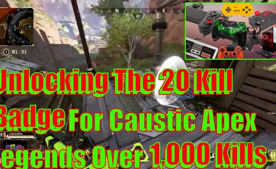 Unlocking The 20 Kill Badge For Caustic Apex Legends   Over 1,000 Kills With Caustic   But Why?