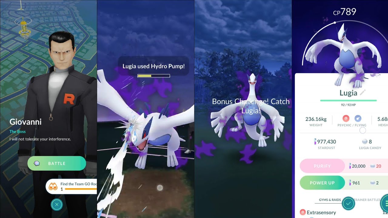 VS Giovanni (Shadow LUGIA) [Pokemon Go]