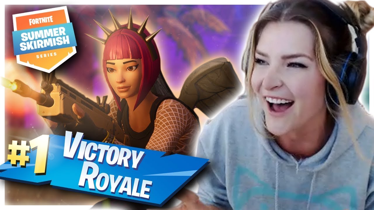 WINNING MY FIRST SOLO GAME OF THE $500,000 SUMMER SKIRMISH! (Fortnite: Battle Royale) | KittyPlays