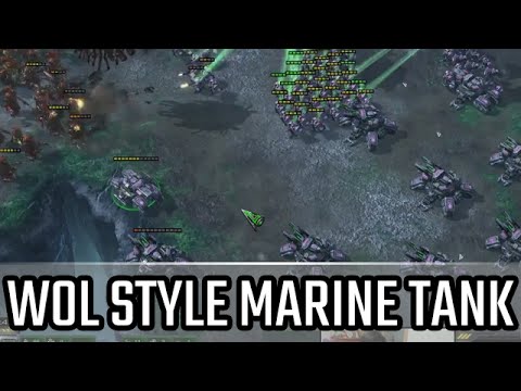 WOL style marine tank l New changes test map l StarCraft 2: Legacy of the Void Ladder l Crank