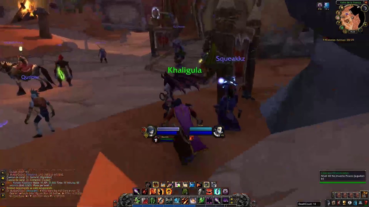 WOW CLASSIC - FAERLINA - WARLOCK 34 - DUNGEONS