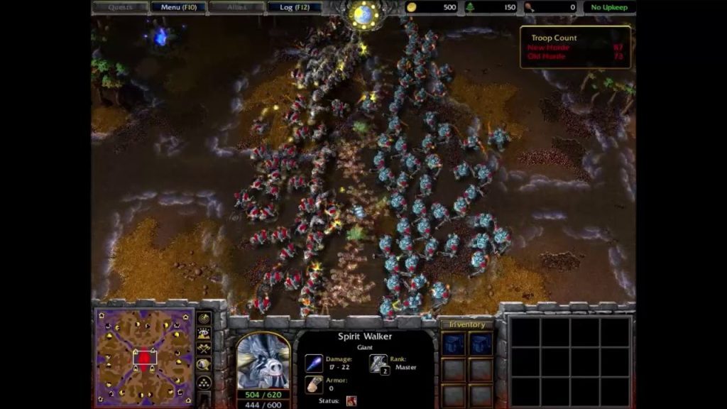 Warcraft 3 Classic: New Horde vs. Old Horde - Spirit Walkers/Magi (100 vs. 100)