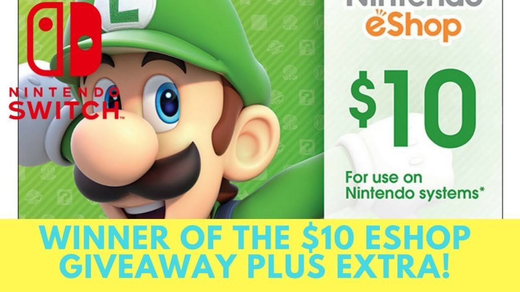 Winner of the $10 EShop Giveaway Plus Extra!