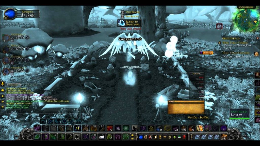 World Of Warcraft gameplay lvl 85 druid healer