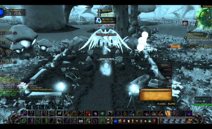 World Of Warcraft gameplay lvl 85 druid healer