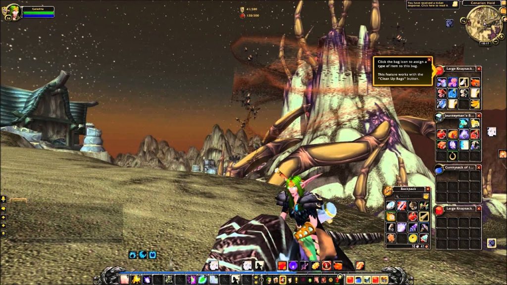 World of Warcraft: My lvl 58 Night Elf Druid recorded in dec 2014 - old character from 2004 or 05.