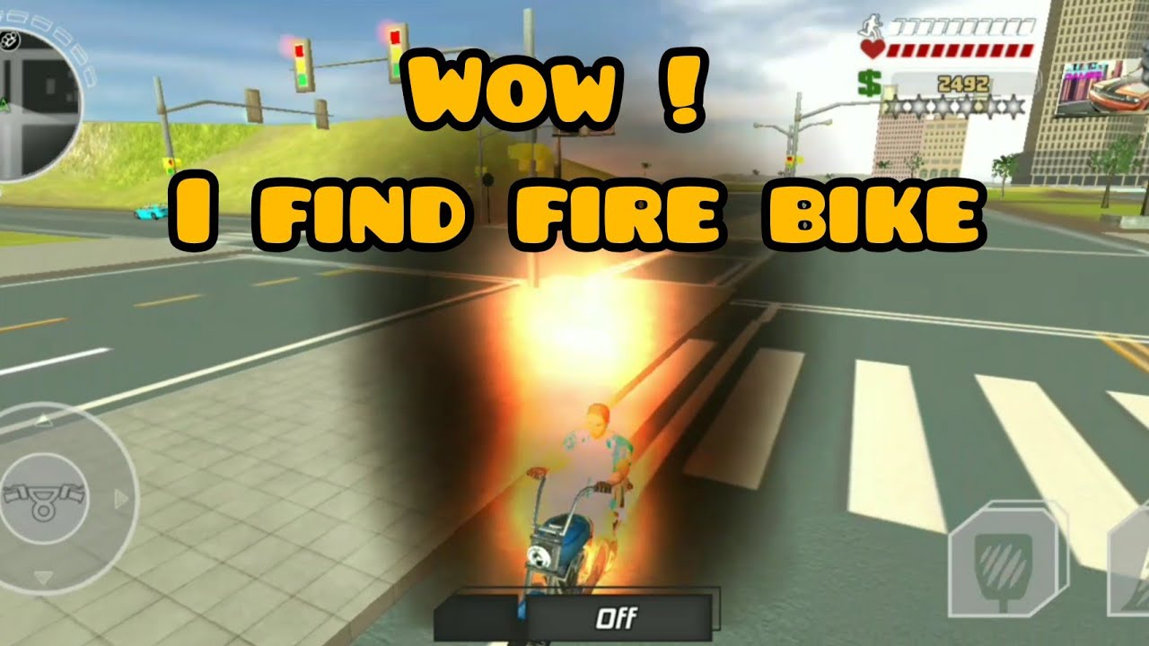 Wow i find fire bike || Oh my God || Miami crime vice town || Android gameplay || in hindi ||