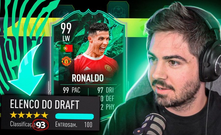 ZEREI O DRAFT!!! 193 + CR7 99 MUTANTE!!! FUT DRAFT FIFA 22