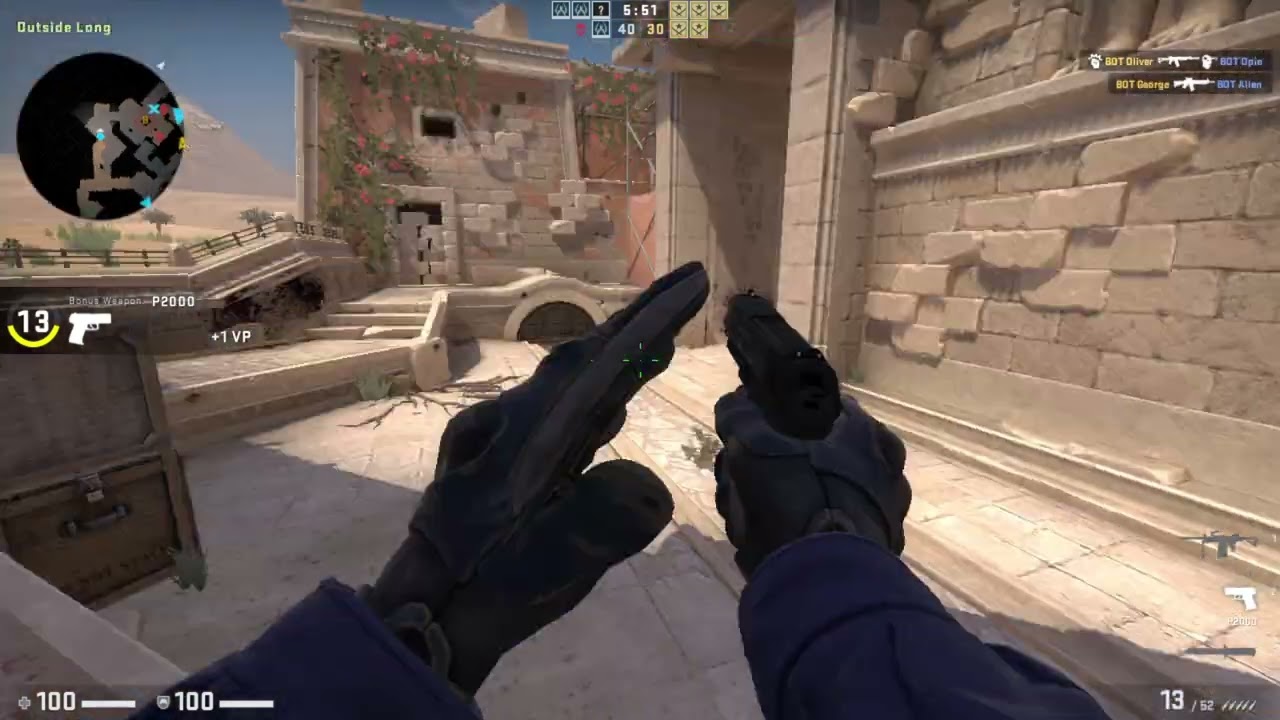 counter strike global offensive deathmatch practice with bots part 6
