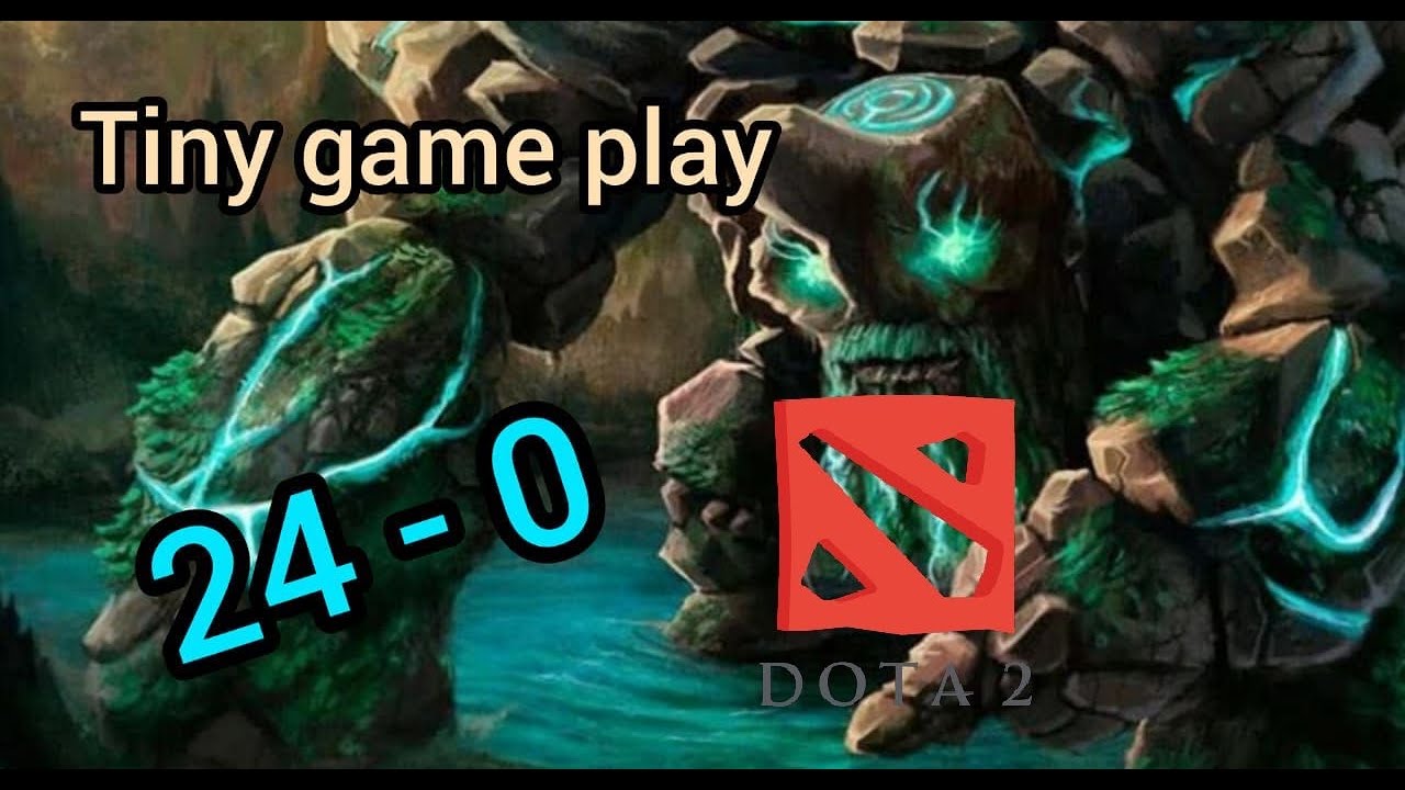 dota 2 tiny game play 24 - 0