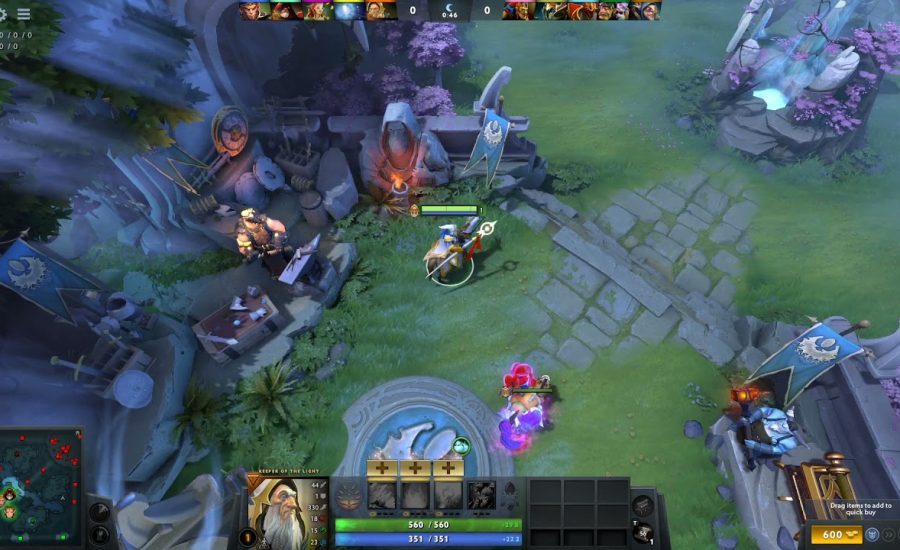 #h12j DOTA 2 ability draft with hero keeper of the light with last skills wukong #42