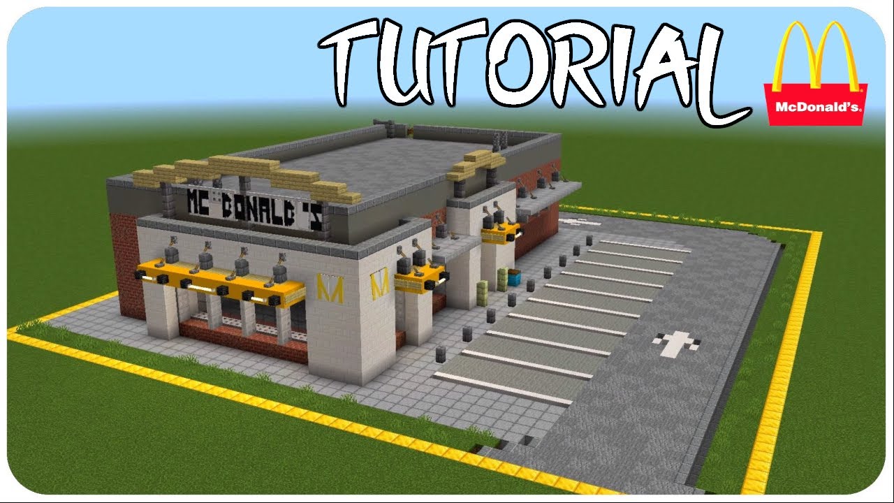 how to build a mc donalds in minecraft (with download) Minecraft mc donalds tutorial