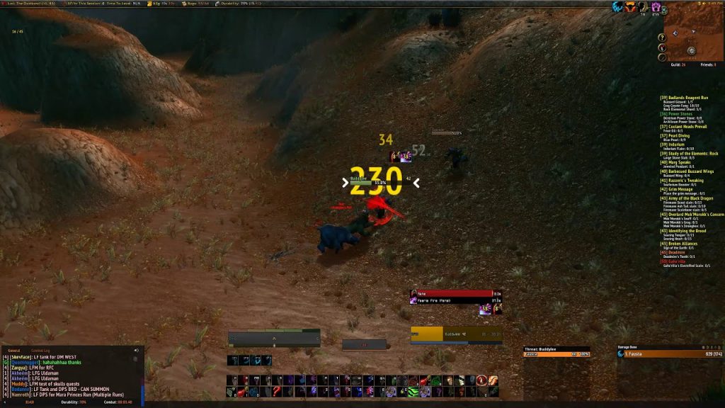 wow classic druid pvp in badlands