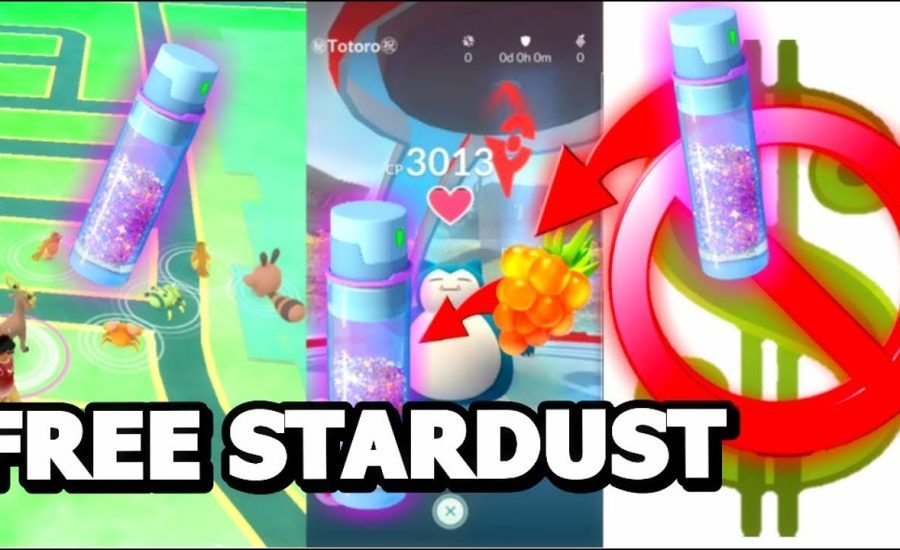 BEST WAY TO GET FREE STARDUST IN POKEMON GO | CLUSTER SPAWNS | GYM FEEDING + MORE