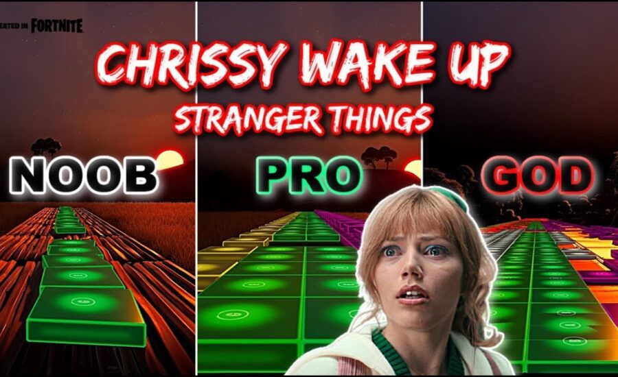 Chrissy Wake Up - Stranger Things - Noob vs Pro vs God (Fortnite Music Blocks) With Code!
