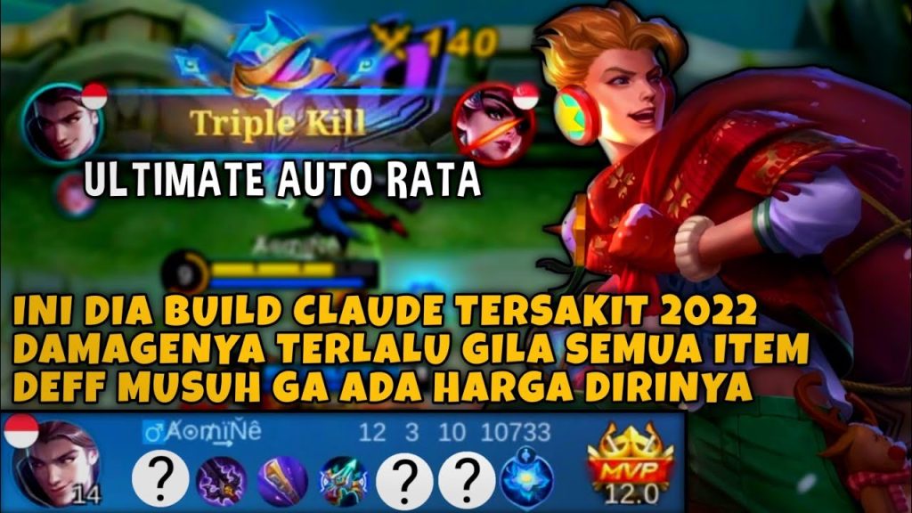 Claude Hack Damage Tembus Semua Item Deff Musuh - Build Claude Tersakit 2022