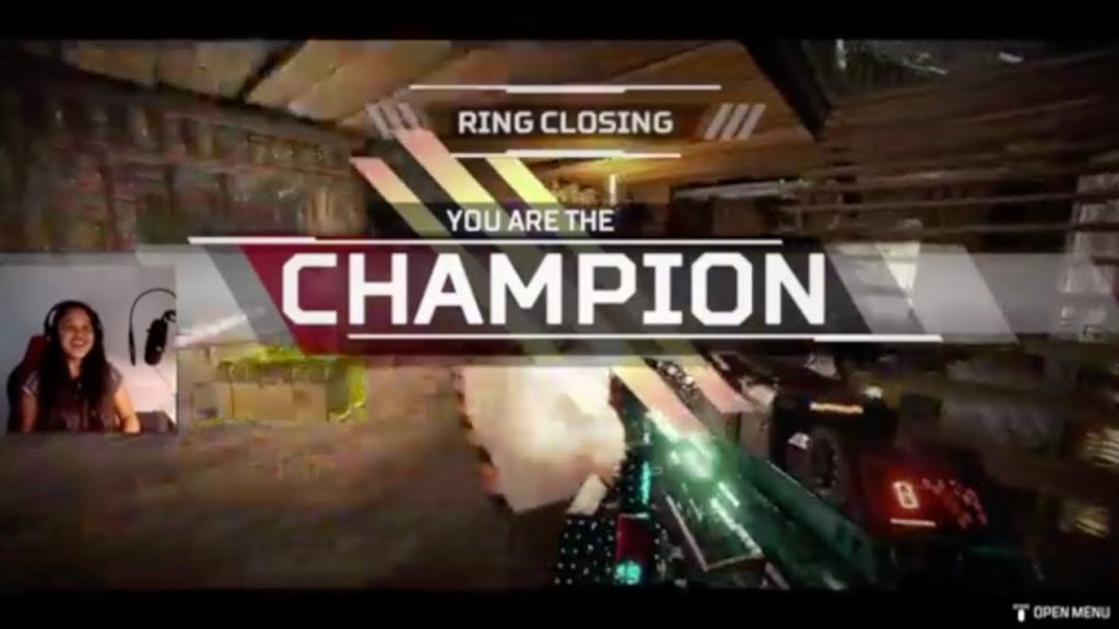 GIRL APEX LEGENDS PLAYER SO HAPPY TO BE A CHAMPION...