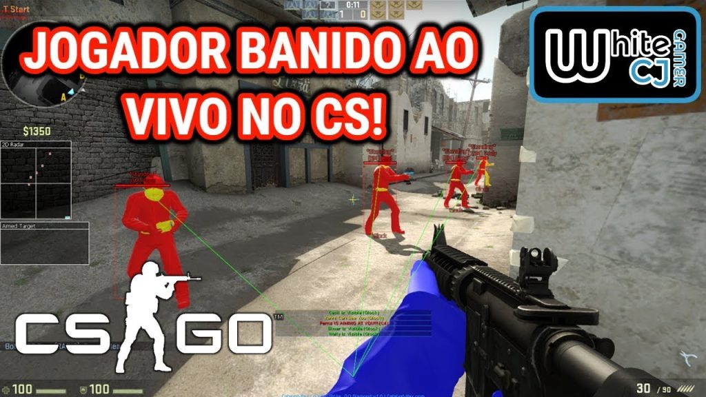 JOGADOR HACKER BANIDO AO VIVO NO CS:GO!