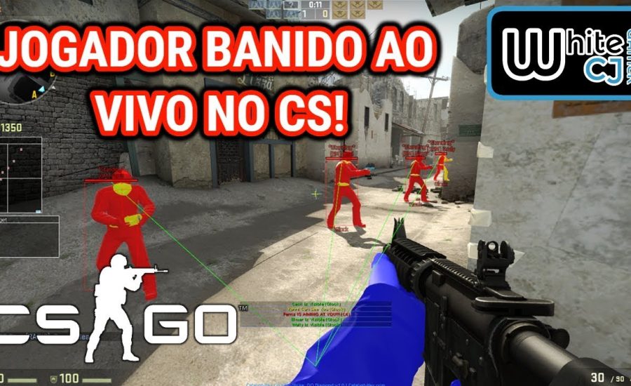 JOGADOR HACKER BANIDO AO VIVO NO CS:GO!
