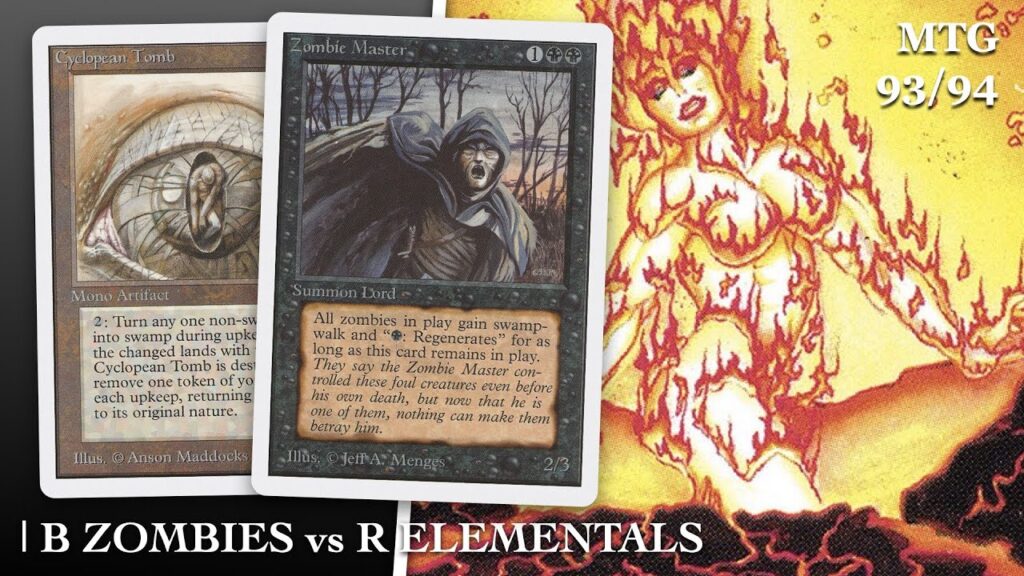 Mono Black Zombies vs Mono Red Elementals | Old School Magic the Gathering (MTG) | 567