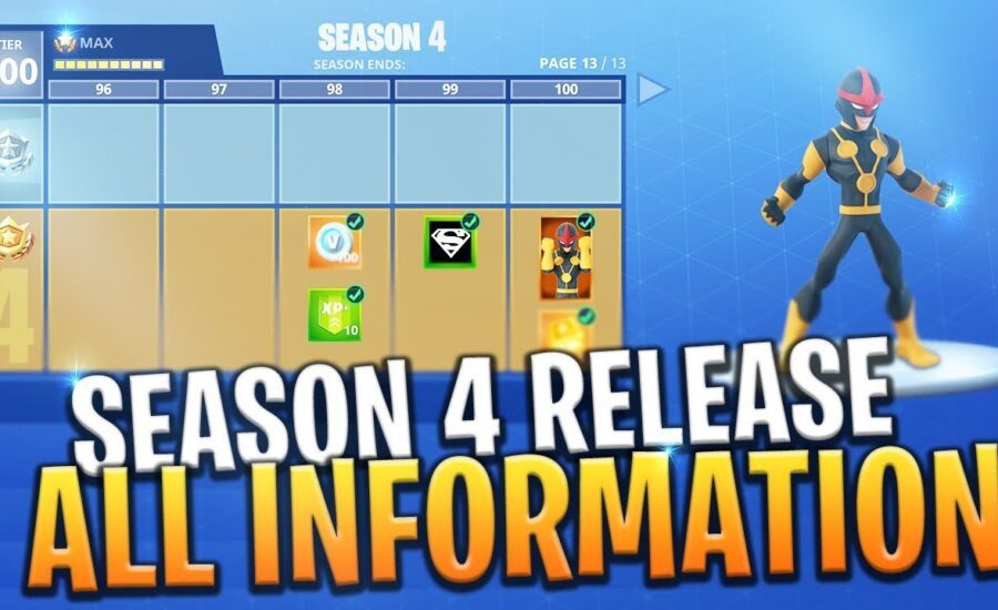 *NEW* SEASON 4 RELEASE! GAMEMODES, SKINS AND MORE INFO BEFORE RELEASE! - Fortnite: Battle Royale